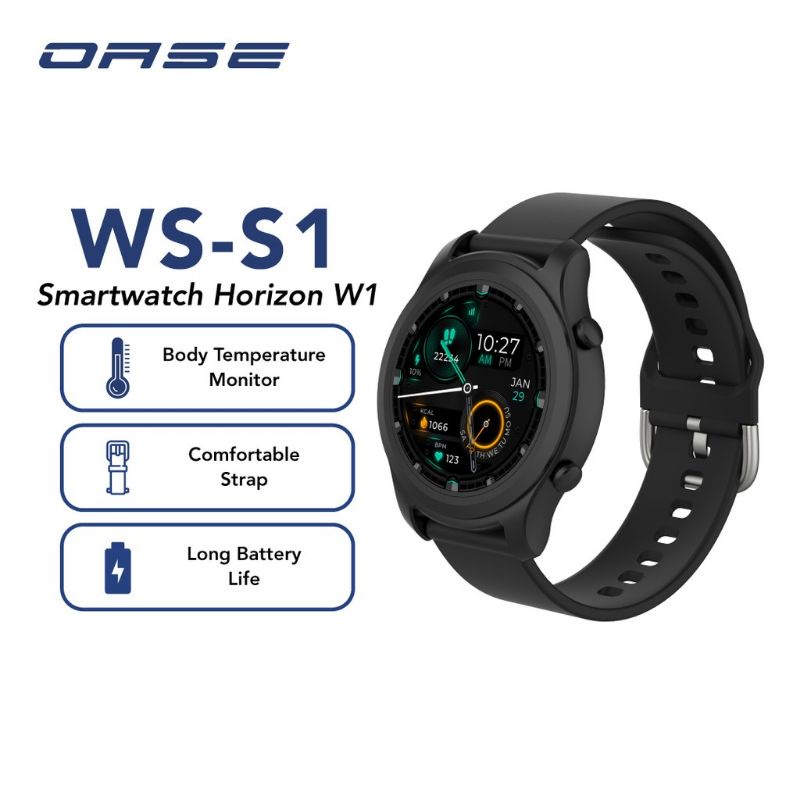 OASE WS-S1 Smartwatch Horison W1 for Health 15Days Battery 160 mAh iOS Android Quick Charge Smartban