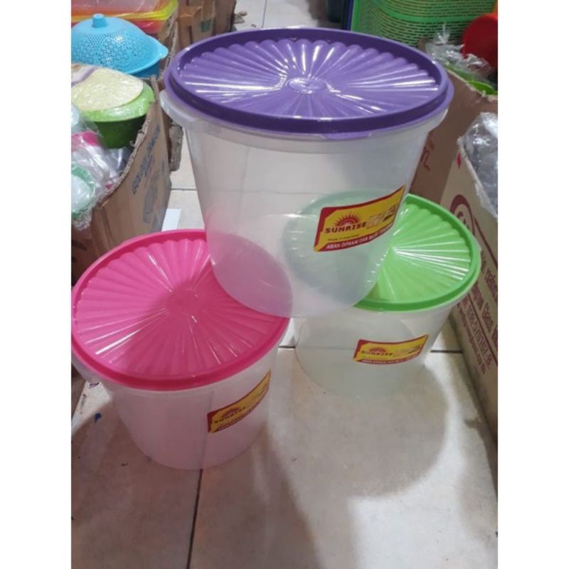 Toples plastik 5liter / toples kerupuk/peyek dll..