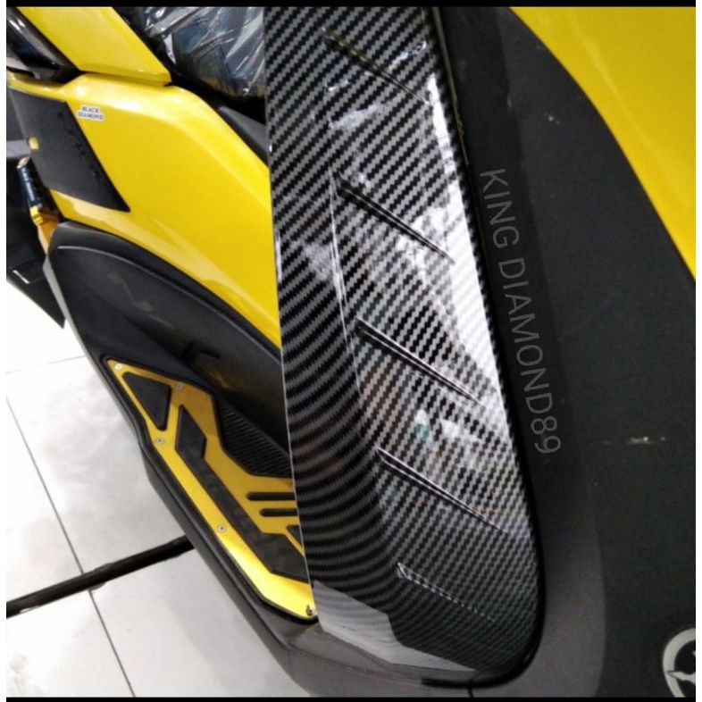 Winglet sayap samping / Winshield kaki /cover pijakan kaki  sayam samping Carbon new Nmax 2020 MHR