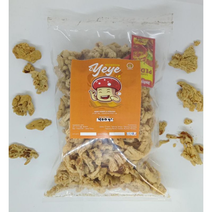

Keripik Jamur peket Family [400g]
