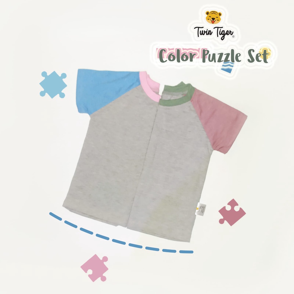 TWIN TIGER COLOR PUZZLE SET BAJU PUZZLE SETELAN ANAK 1-5 TAHUN