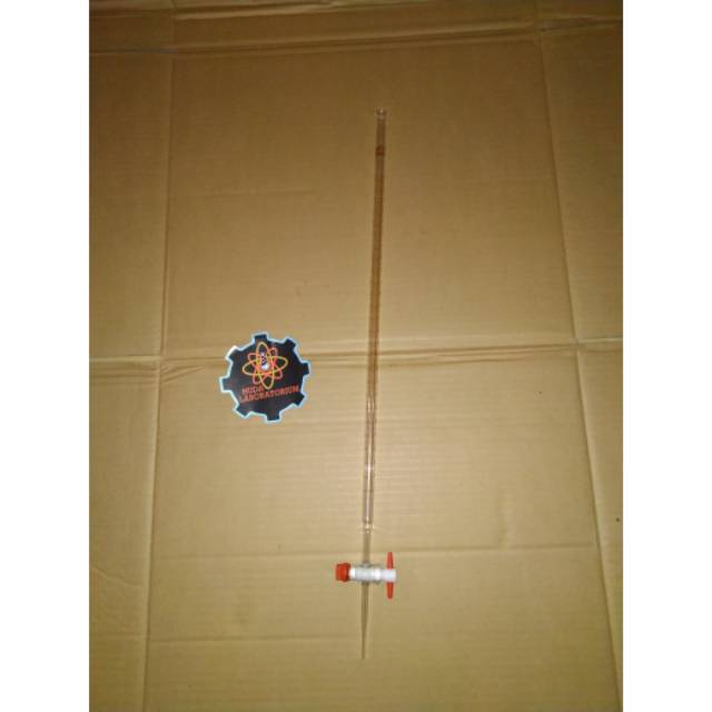 Buret 25 ml kran teflon PYREX