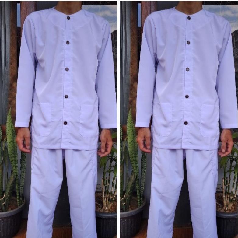 Z0PLB9787 SETELAN (baju + celana)baju pangsi/ adat / silat /tradisional/kampret /khas sunda pria dew