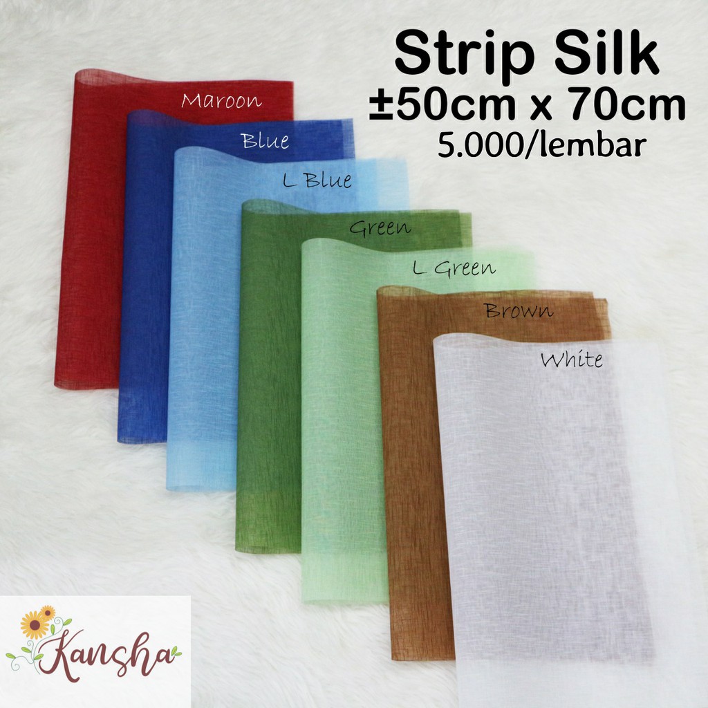 

TOKO ANQA-Flower Wrapping Strip Silk (lembaran)