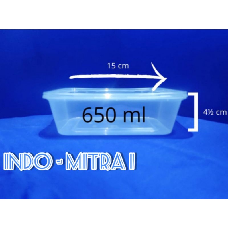 Tinwall food countainer /kotak makanan ( 25set) ukuran 650 ml