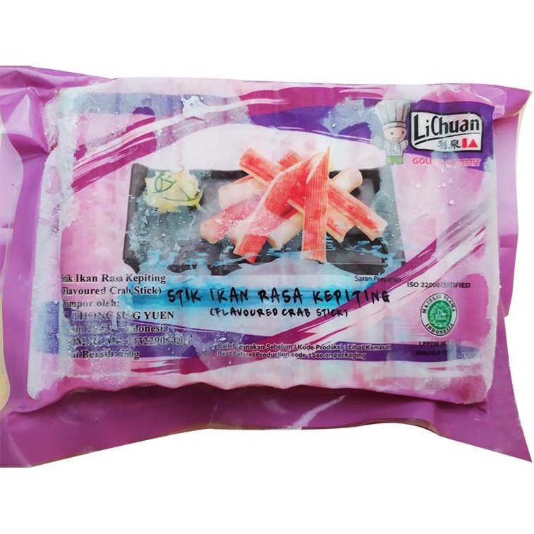 

CRAB STICK 250GR ( LICHUAN IMITATION ) | SURIMI | BAKSO IMPOR | FROZEN FOOD