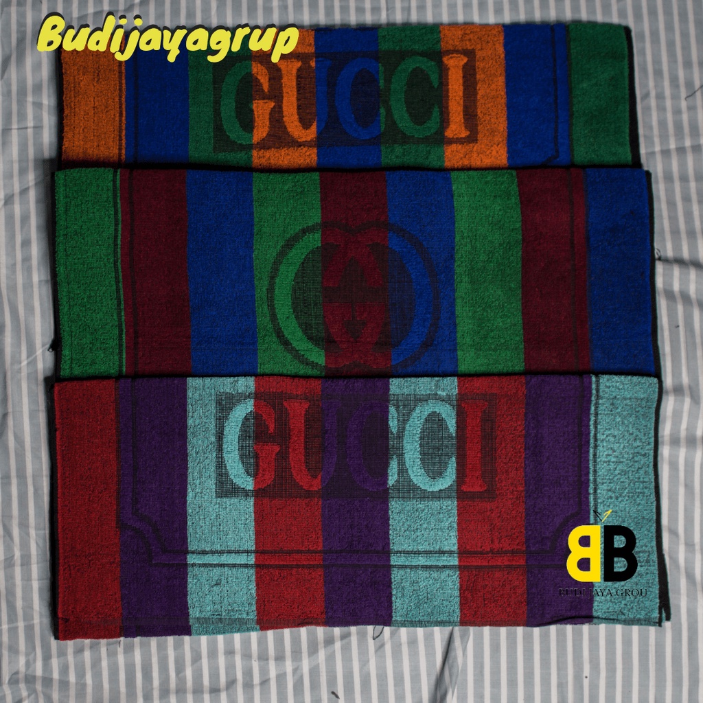 Handuk Gucci Salur 70x140 - Handuk Dewasa - Handuk Tebal - Handuk Murah - Handuk Mandi