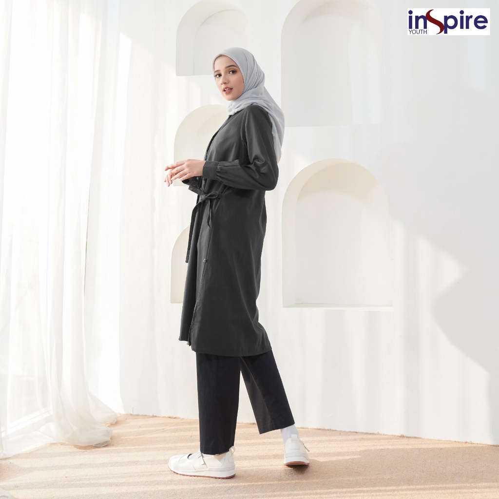 Inspire ITU 48 Atasan Tunik Muslimah Bahan Cordova Baju Wanita Polos Casual Outfit Daily OOTD