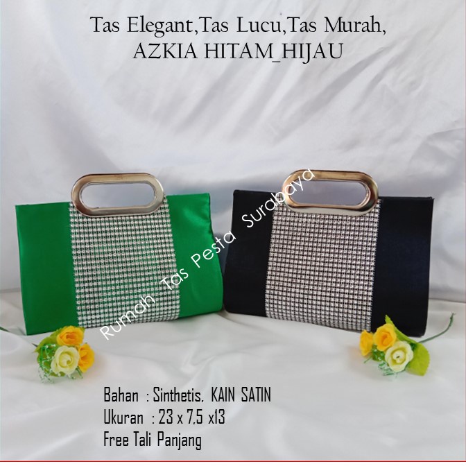 PAKET TAS PESTA AZKIA Model CLUTH dan SELEMPANG , 2 TAS ONGKIR 1 TAS BEST SELLER TERLARIS