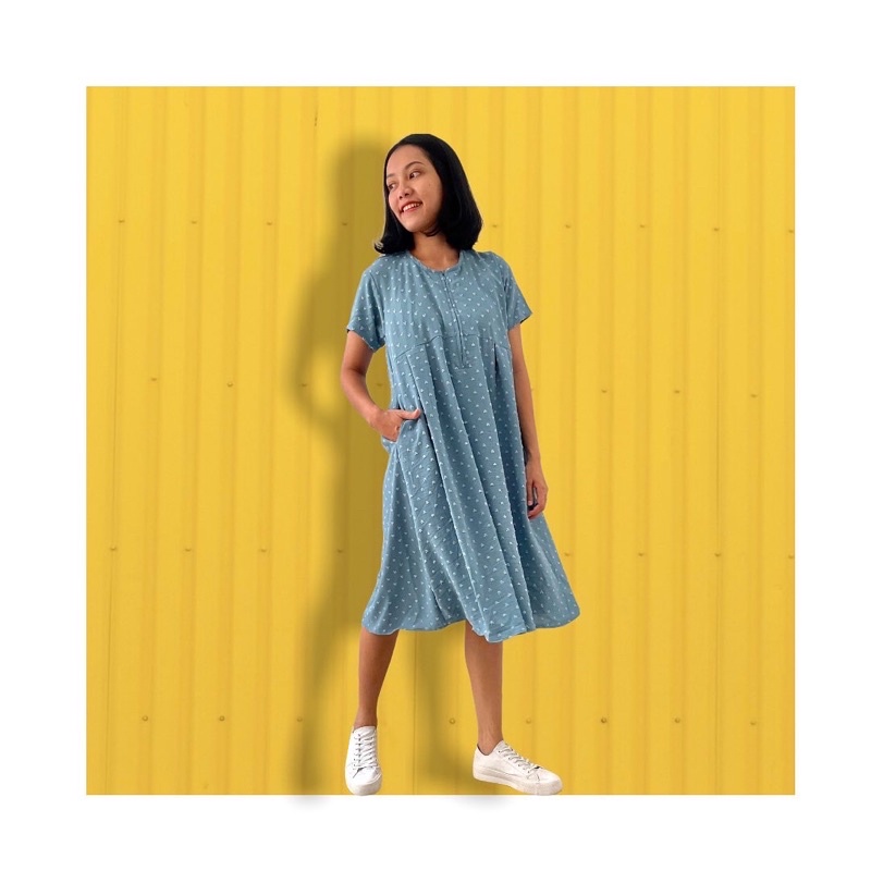 SYAKILA DRESS DUSTY BLUE