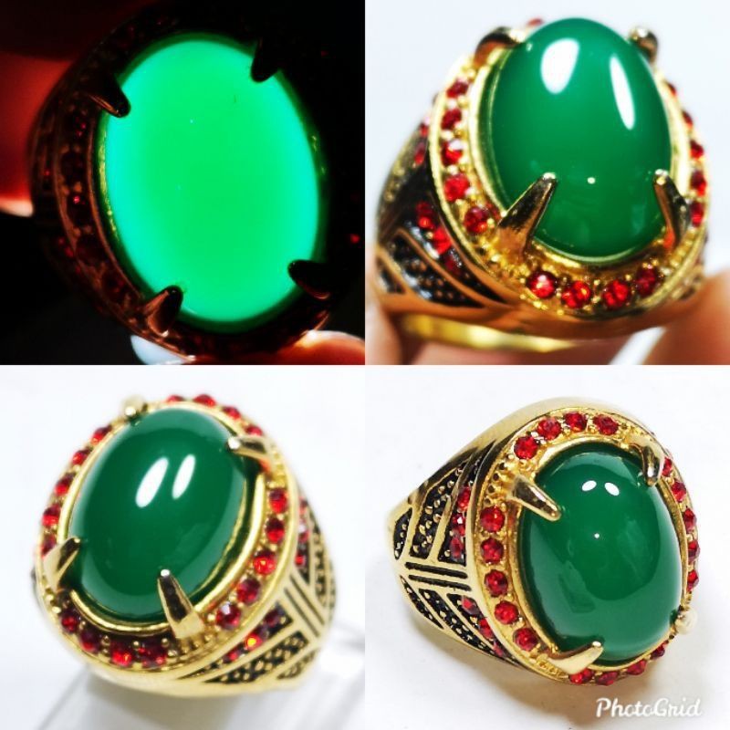 Natural Batu Akik Hejo Garut Ohen Chalcendony Crystal