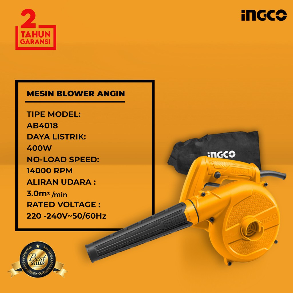 Mesin Blower Angin Aspirator Blower INGCO AB4018