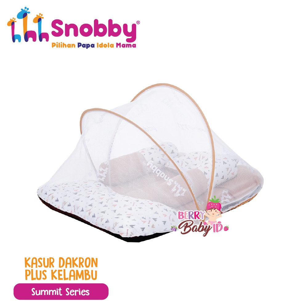 Snobby Kasur Dakron Kelambu Bantal Guling Set Perlengkapan Tidur Bayi Berry Berry Mart