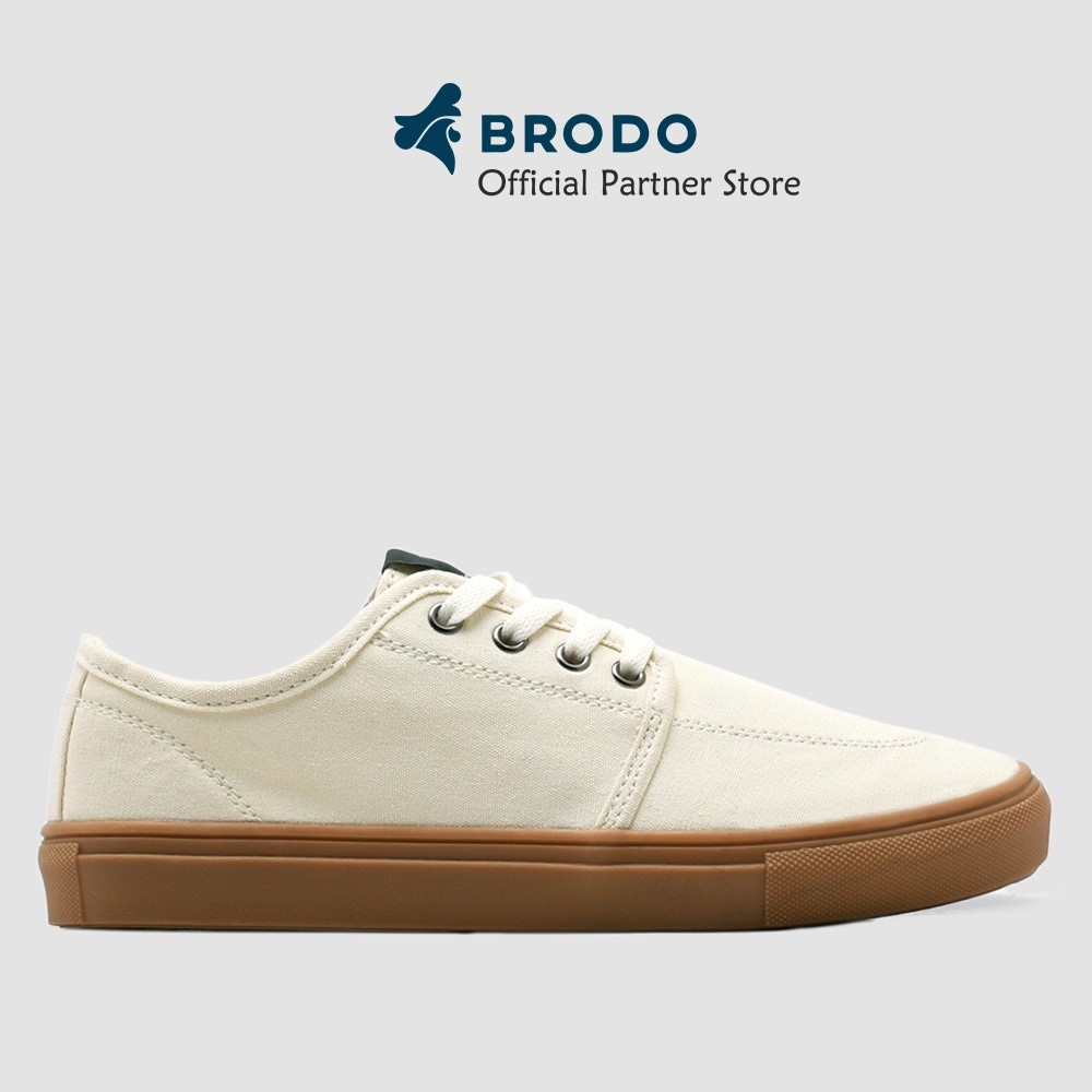 SNEAKERS PRIA SNEAKER BRODO ORIGINAL VTG OXFORD NATURAL WHITE