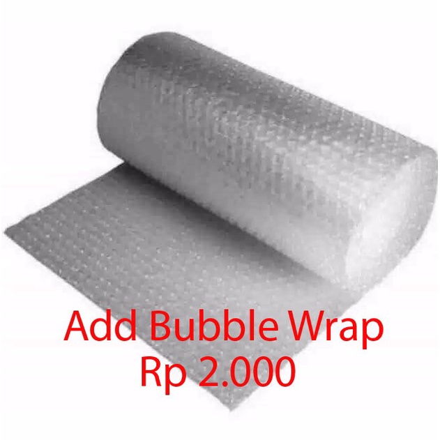 

PACKING TAMBAHAN BUBBLE WRAP / DOUBLE BOX + STICKER FRAGILE