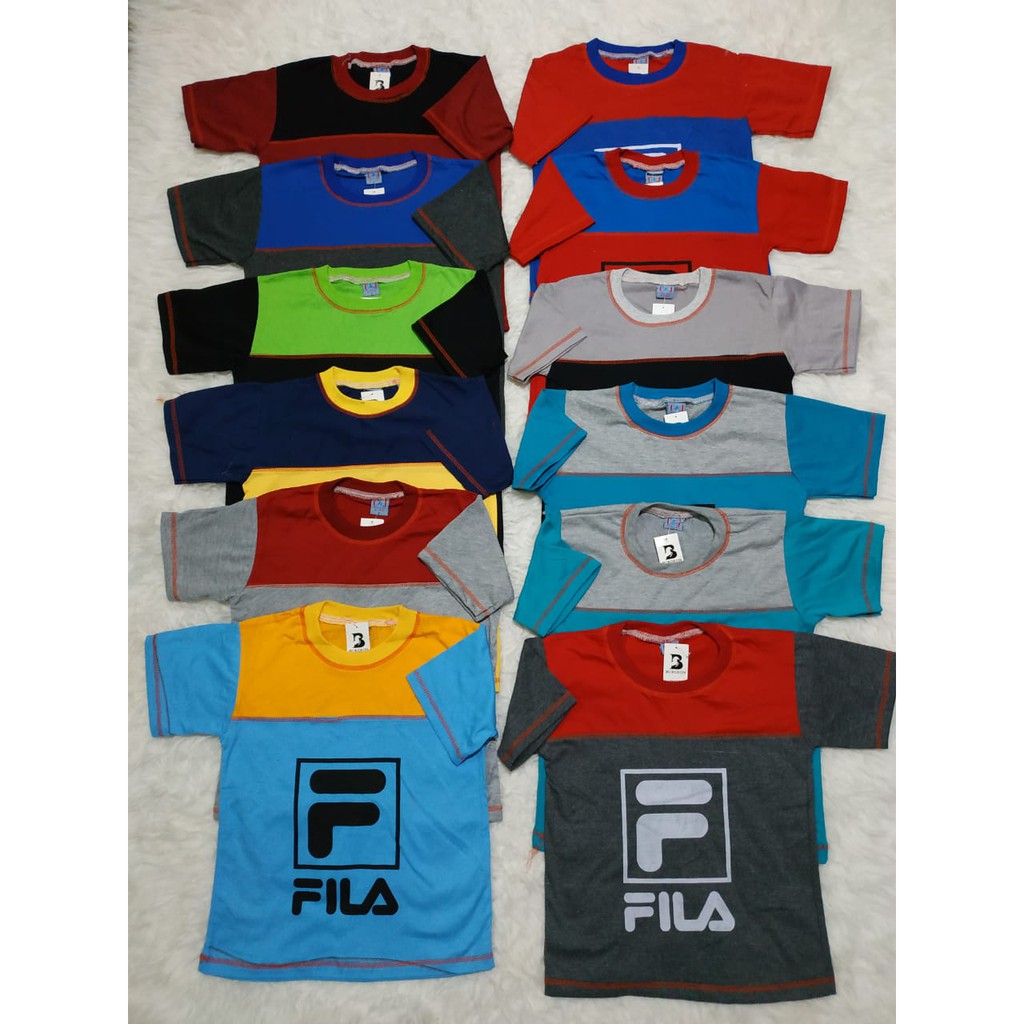 Kaos Anak FILA  Size 5 9 Tahun Baju  Atasan  Anak Harian 