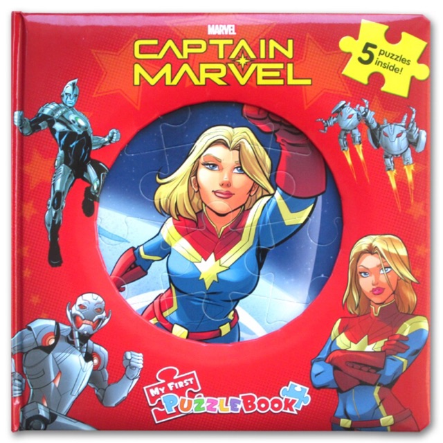 My First Puzzle Book Marvel Captain (5 Puzzles Inside)
