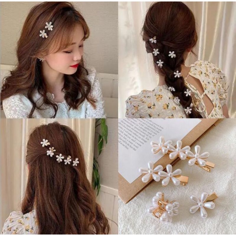 Jepit Rambut Korean Styles Bunga Daisy Jepit Aksesoris Rambut Hairpin Korea