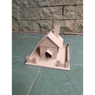 Jual Prakarya Maket Miniatur Rumah Cerobong Dari Kardus Shopee Indonesia