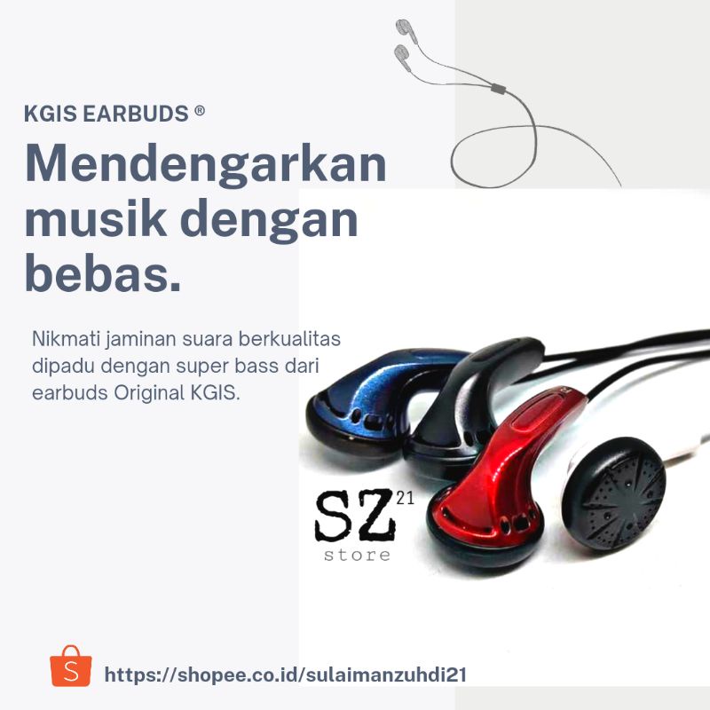Headset original KGIS better than vido with mic and non mic earbuds original kere hore super bass mu