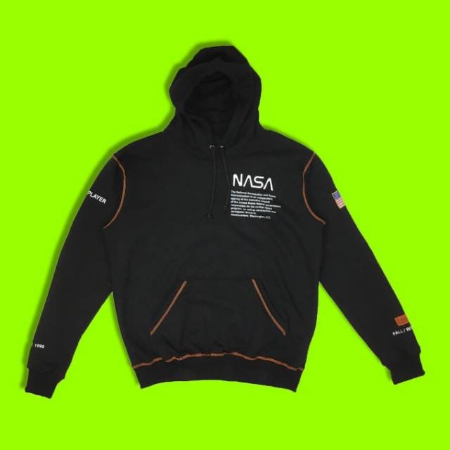 HOODIE NASA X HERON PRESTON BLACK PERFECT HIGH 1:1 MIRROR QUALITY