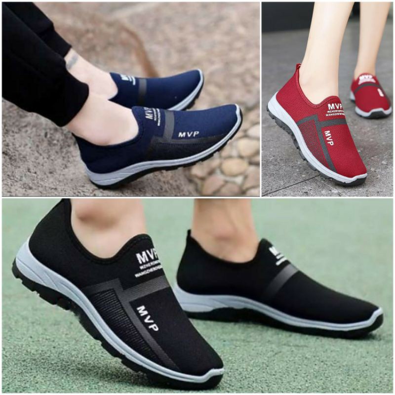 GEMMA-Sepatu Import  Slip on Pria Dan Wanita MVP Casual Simple Murah - Best Seller Terlaris