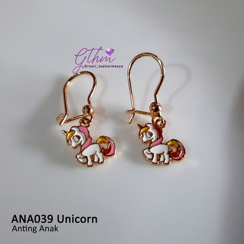 Anting Anak Unicorn Anti Karat Perhiasan fashion import model hook ana039 gthm