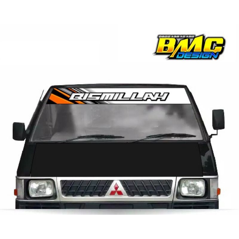 stiker kaca depan L300, stiker kaca kabin L300