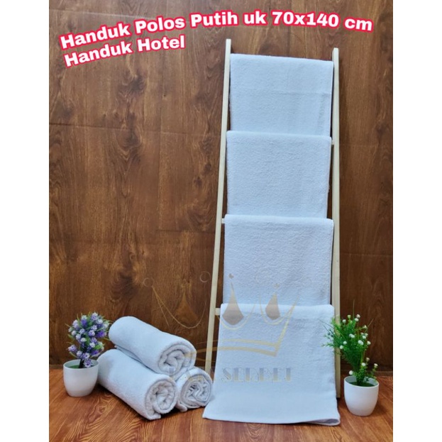 Handuk Hotel Polos Putih uk 70x140 Gramasi 400gr