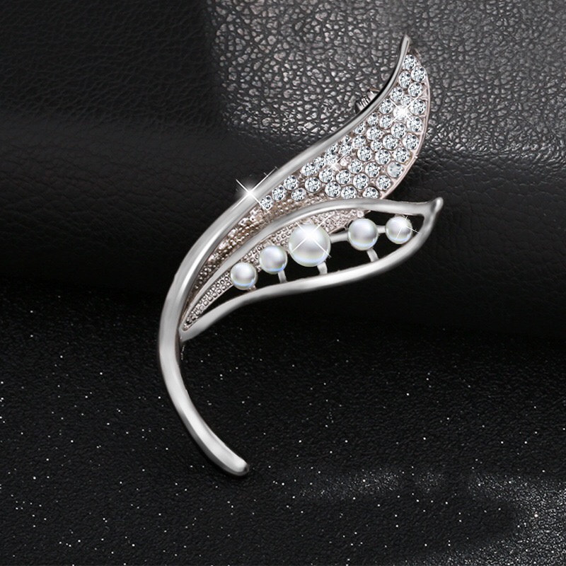 Ins Kepribadian Shiny Bros Berlian Imitasi Rusa Merak Bros Mutiara Unisex Bros Aksesoris indah-25#