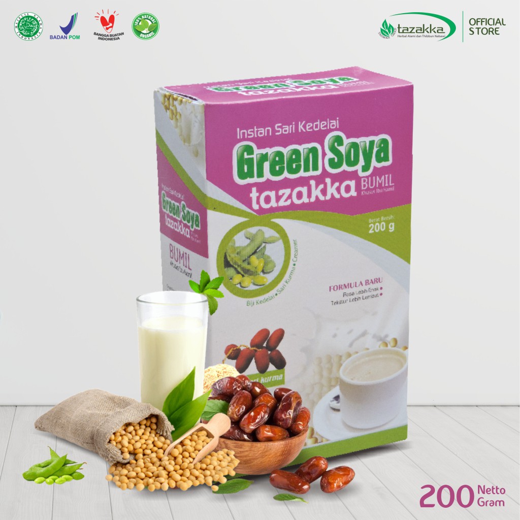 

Green Soya Susu Ibu Hamil Murah Sari Kedelai Bubuk Murni Pregnant Bumil Friendly 200gr