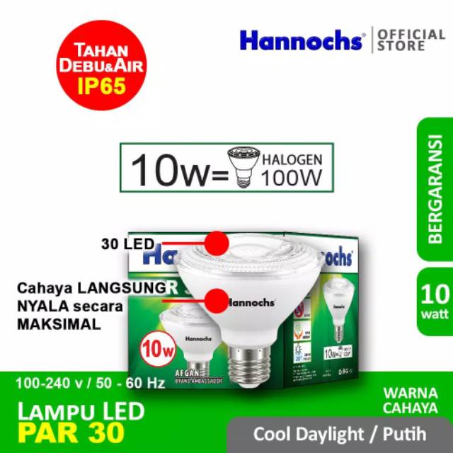 Lampu LED Par 6 / 10 Watt Hannochs