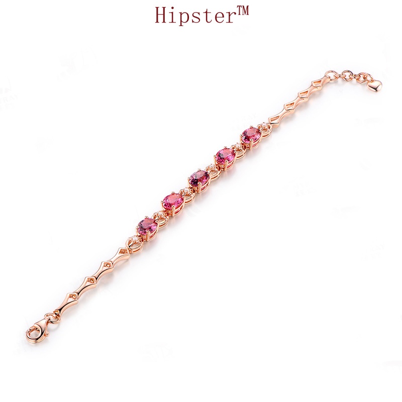 Graceful Personality Natural Fashion Crystal Vintage Rose Gold Bracelet