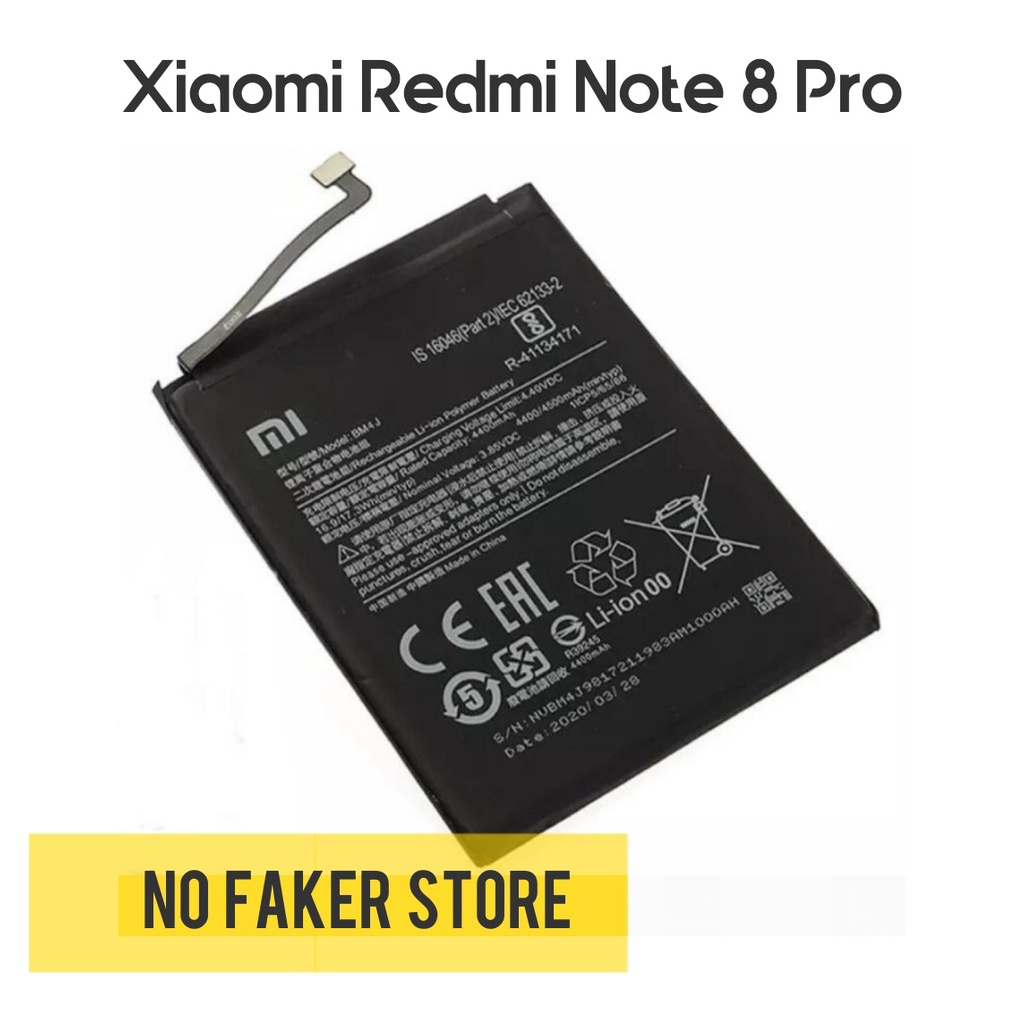 Baterai Xiaomi Redmi Note 8 Pro | Batre Redmi Note 8 Pro / BM4J