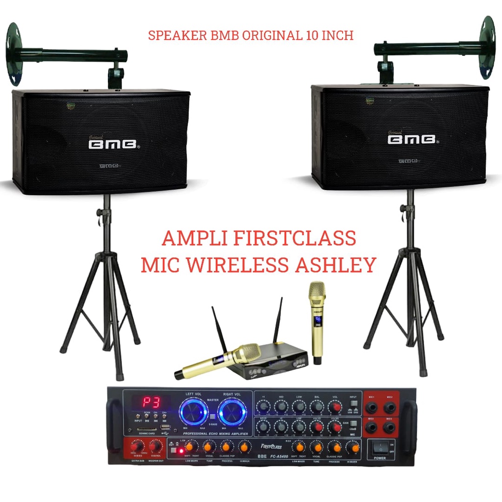 Paket Karaoke BMB Original Bluetooth 10 inch ampli firstclass A5400