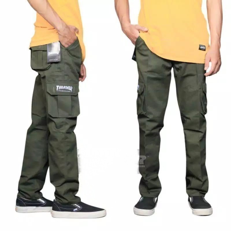 Celana Panjang Cargo Pria Terkini RR Denim 01 Model Trendy