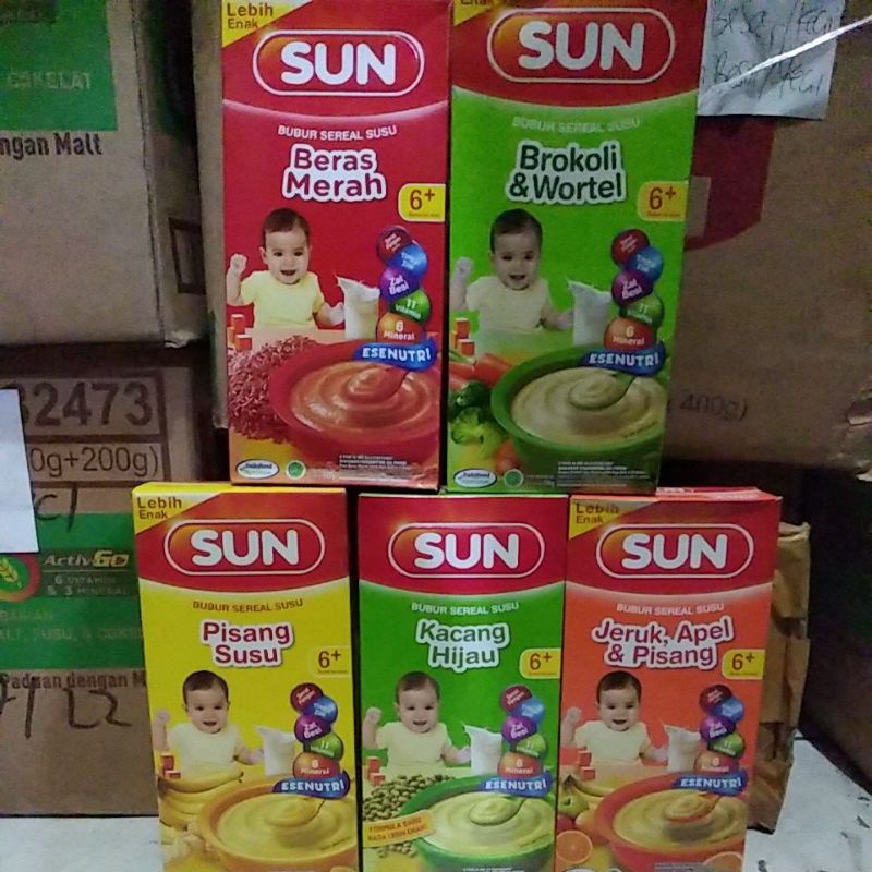 

SUN bubur sereal susu beras merah 120gram