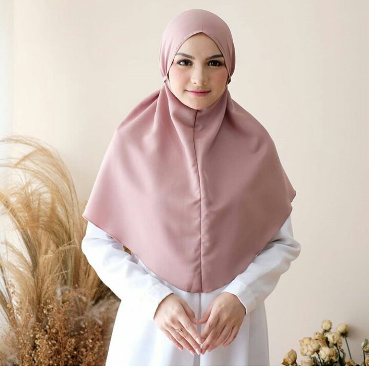 kerudung bergo bahan diamon