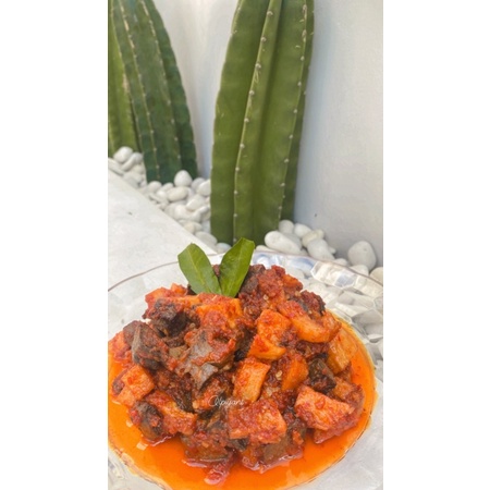 Sambal kentang Ati sapi / Ati ampela ayam