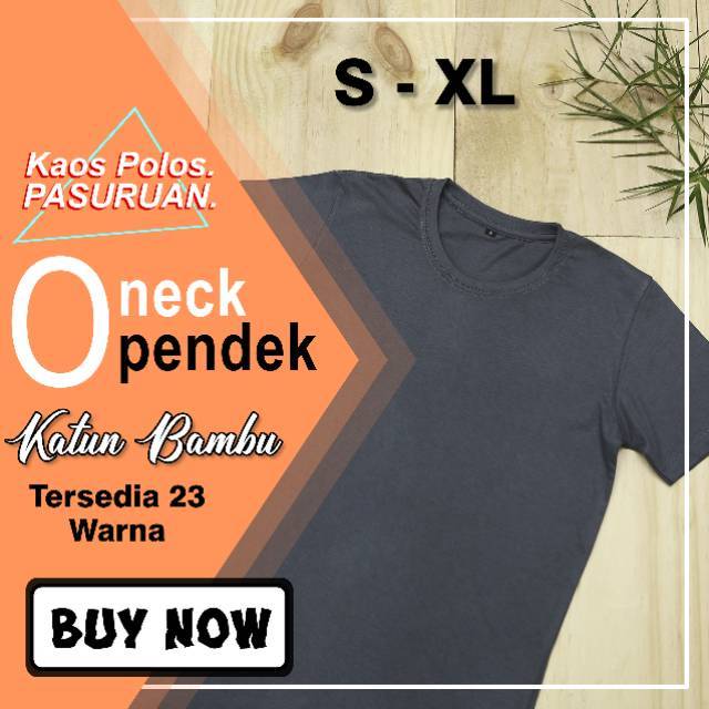 (PREMIUM) Kaos Polos Katun Bambu