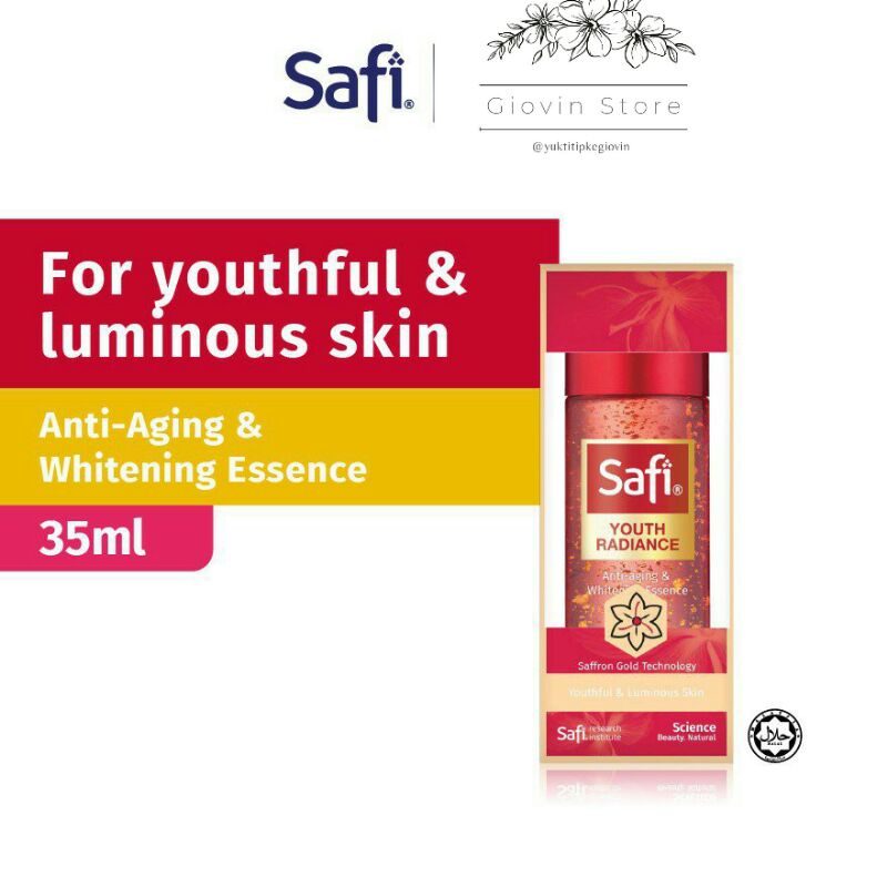 Essence Wajah Safi Malaysia - Serum Pencerah Wajah Serum Mencerahkan Wajah ORI Safi Malaysia 35ml