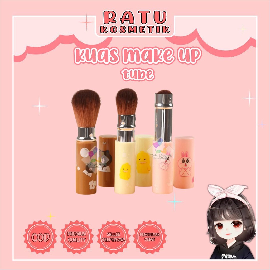 ❤ RATU ❤ Kuas Blush On Yizhilian | Boziya | Young Mika | Tube | Kuas Make Up Karakter