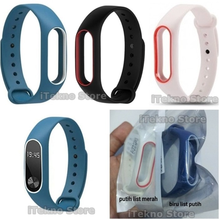 Xiaomi Mi Band 2 Strap Silikon - 2 Warna - Replacement Silicone