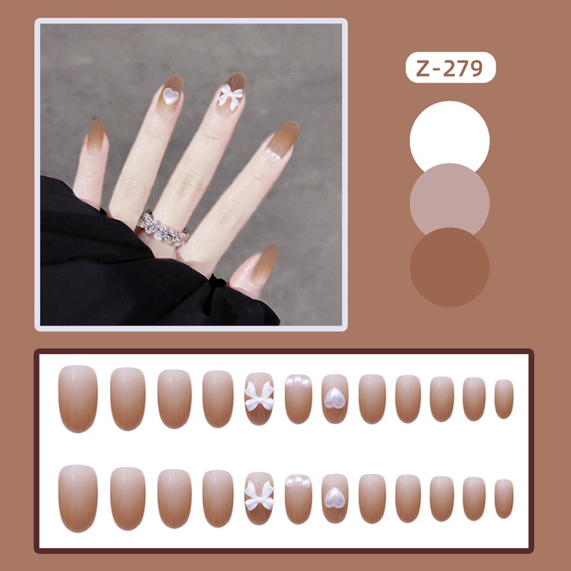 Kuku Palsu 【A176，lem sticker】Nikah kuku Wedding False Nailart Pengantin Tangan