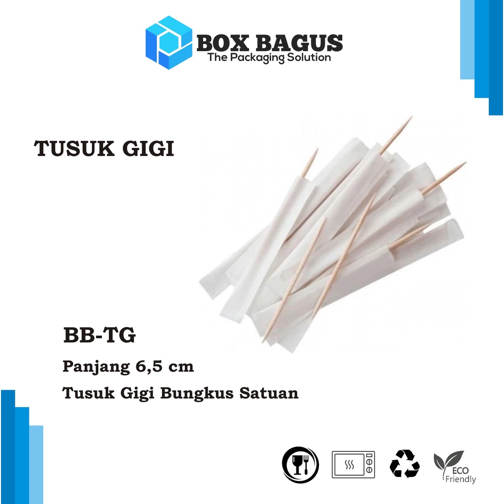 TUSUK GIGI BAMBU STERILE HYGIENE TOOTHPICK BUNGKUS KERTAS SATUAN (isi 500 pcs)