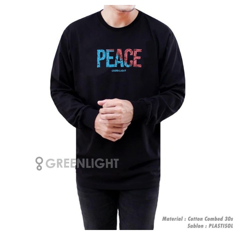 Kaos Threesecond Lengan Panjang Baju Pria 3Second Pakaian Distro Cowok Kaos Three Second Murah
