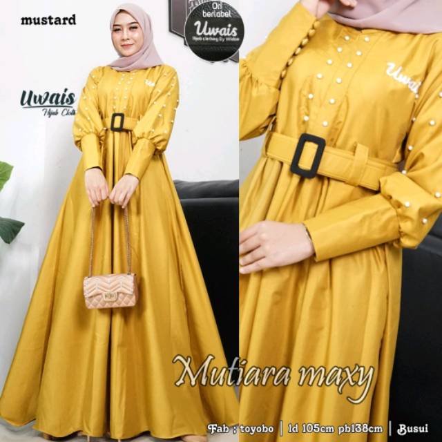 Mutiara maxy / gamis maxy / dres maxy / gamis terbaru / gamis kondangan