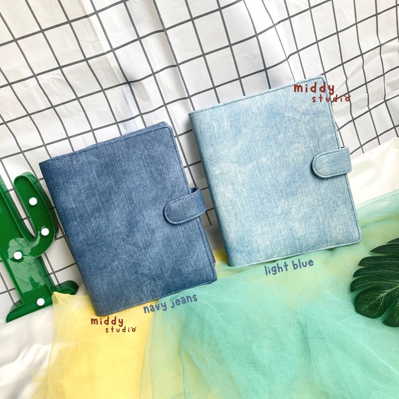 

Binder Denim Premium 20ring A5 26ring B5 Ready Stock