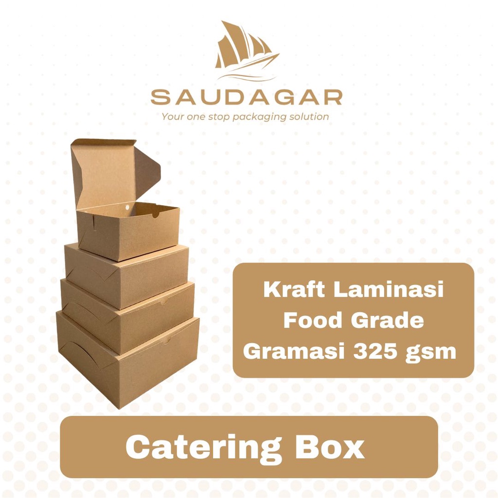 DUS KOTAK NASI TEBAL 325 GSM / BOX NASI / KUE / CAKE / KATERING