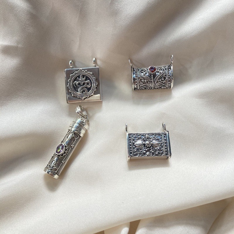 Blandong Perak Asli 925 Liontin Bayi Bali